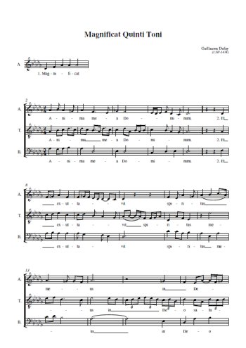 Guillaume Dufay - Magnificat Quinti Toni